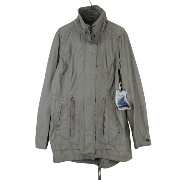 Be Boundless Women's Khaki Gray Utility Jacket Medium Light Jacket Medium - Picture 1 of 7